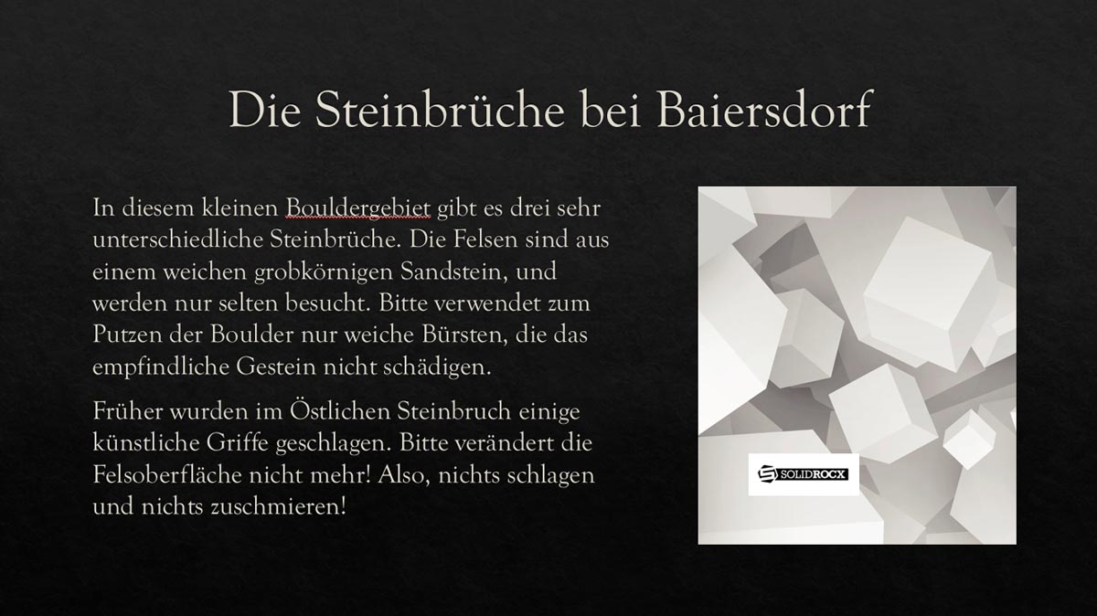 Die Steinbrüche bei Baiersdorf